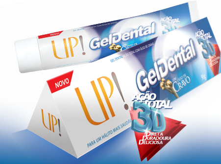 Gel Dental UP! - Ação Total com Óleo de Cravo e Menta